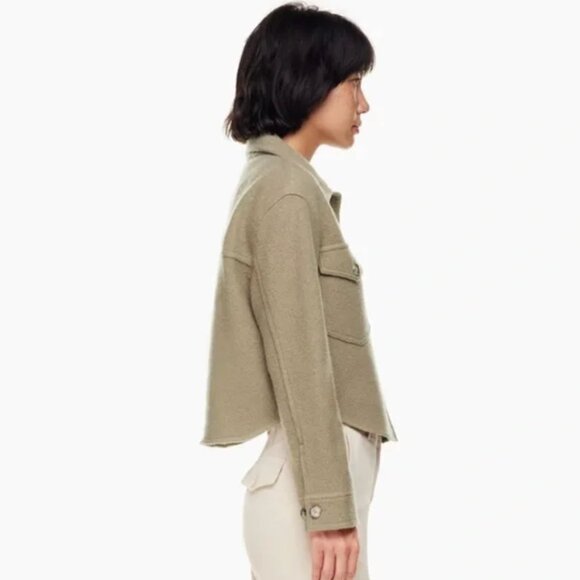 Aritzia Wilfred Ganna Cropped Shirt Jacket - Picture 5 of 8
